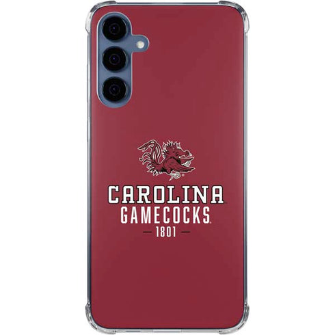 University of South Carolina Gamecocks Red Galaxy A35 5G Clear Case